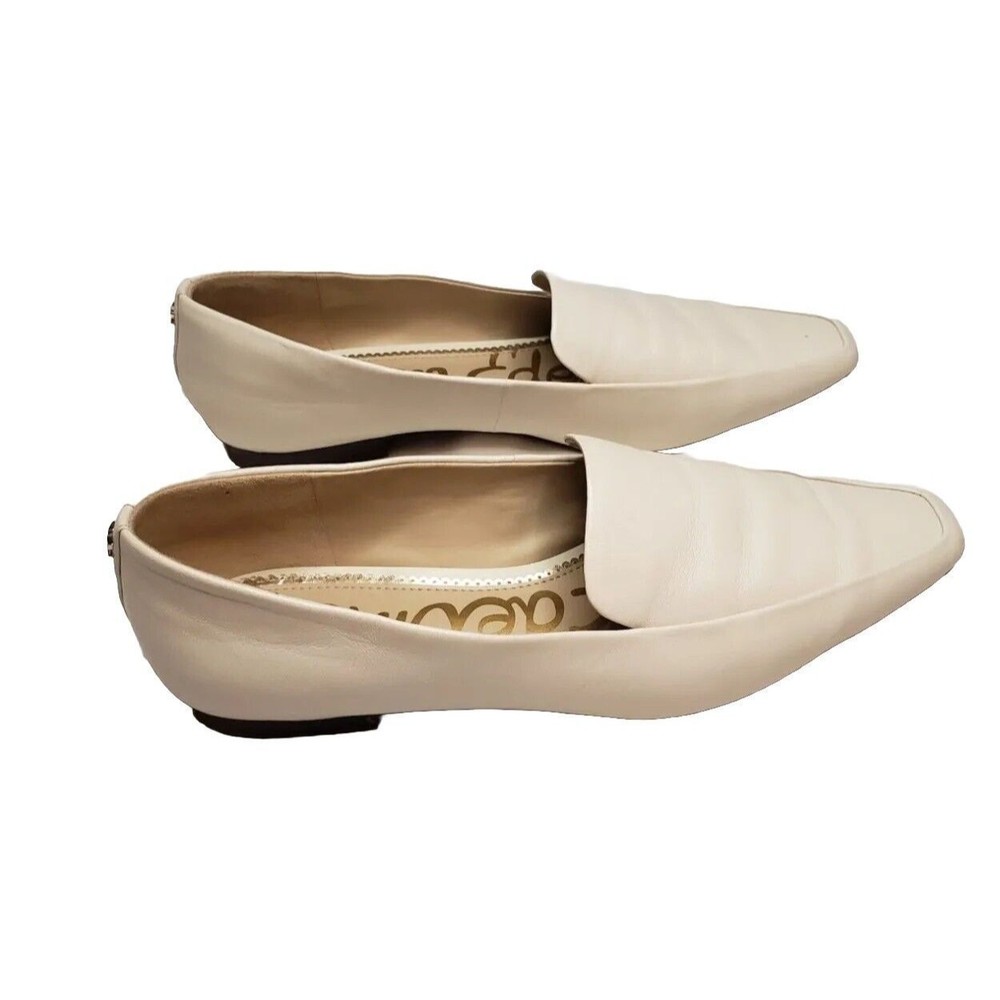 Sam Edelman Emelie Square Toe Loafer in Modern Ivory Leather Women's Size 10.5M - Picture 6 of 10